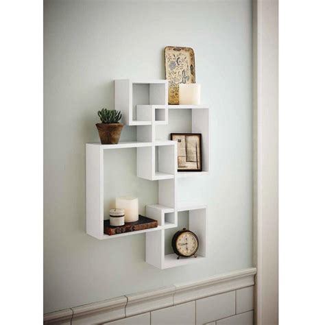 Adding a shelf to your bathroom can be practical, decorative—or both. Zimtown Set of 4 Decorative Wood Floating Wall Shelf ...