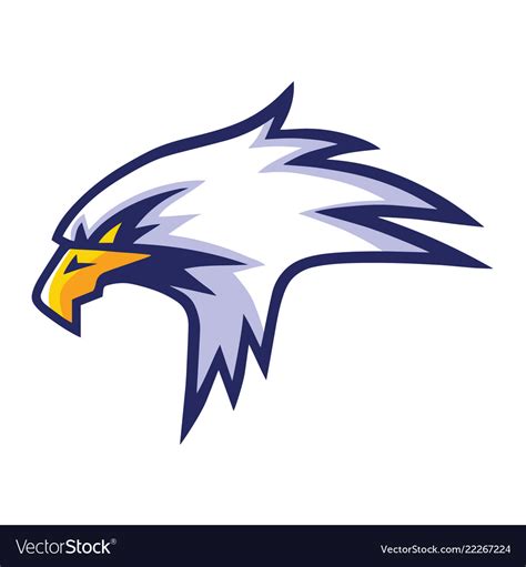 Eagle Head Mascot Sports Team Logo Template Design