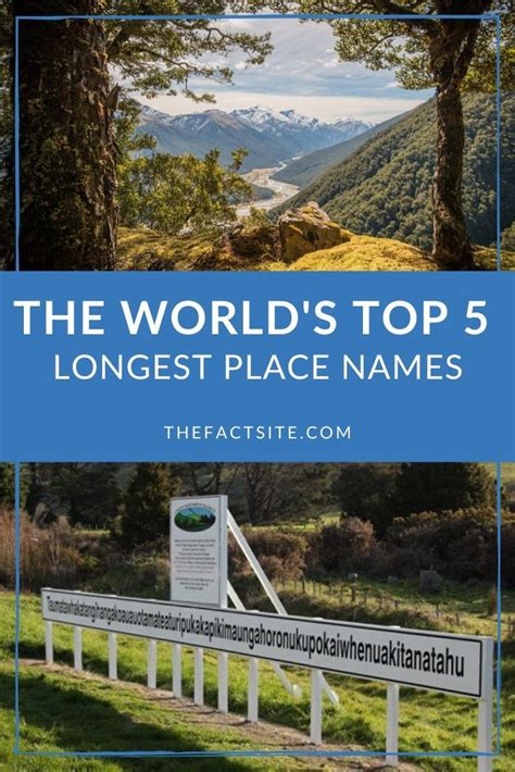 The Worlds Top 5 Longest Place Names The Fact Site