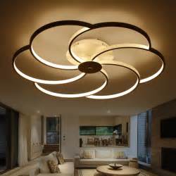 Lighting ideas for the living room better homes gardens. New Arrival Circle rings designer Modern led ceiling ...
