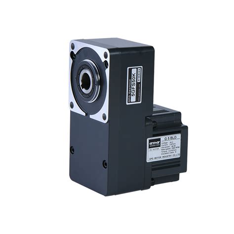 Compact Size High Efficiency L Type Hollow Shaft Gearbox Dc Brushless