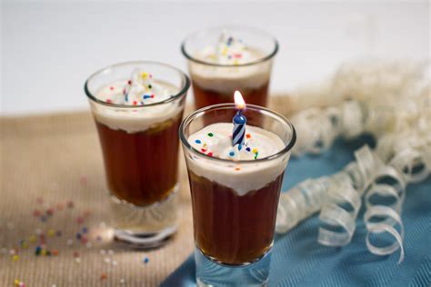Ingredients · 2 ounces whipped vodka · 1.5 ounces amaretto · 1 ounce white chocolate liqueur · 2 ounces half and half · honey and sprinkles for . 15 Cocktails for Birthday Girls and Guys