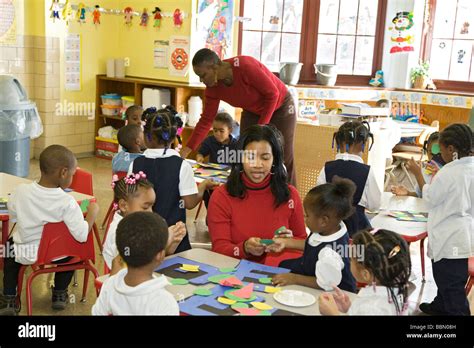 Pre Kindergarten Classroom In Detroit Public Schools Stock Photo Alamy
