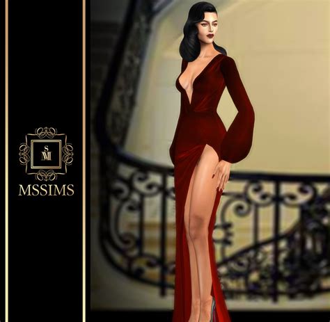 Mssims — Basic Gown For The Sims 4 Access To Exclusive Cc Sims 4
