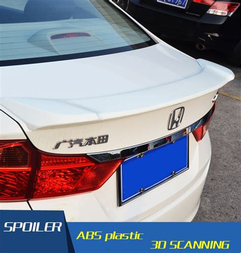 For Honda City Spoiler High Quality Abs Material Car Rear Wing Primer