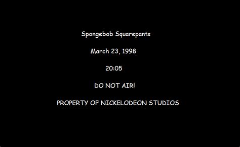 Work Original Pilot Spongebob Lost Episodes Official Wiki Fandom