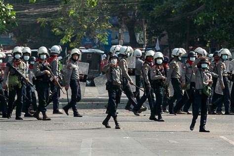 Bangkok Post Myanmar Police Fire Stun Grenades After Journalist