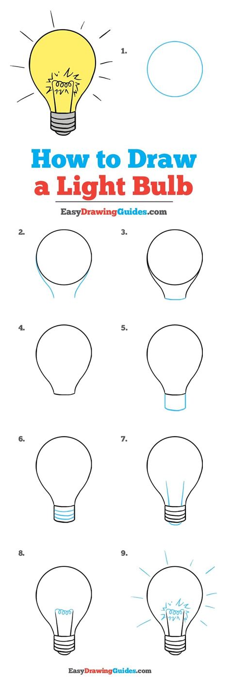 How To Draw A Light Bulb Really Easy Drawing Tutorial Drawing