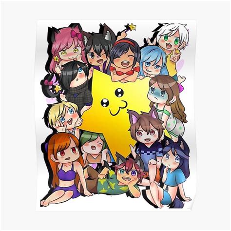 Aphmau Kawaii Poster For Sale By Elza Steuber Redbubble