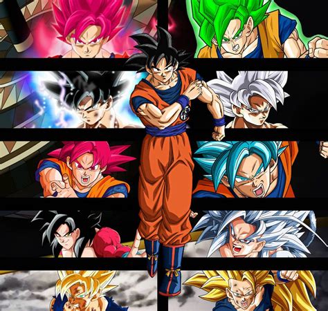 Goku Transformations V3 By Narutosonic666 Anime Dragon Ball Super
