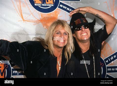 Vince Neil And Nikki Sixx During 1990 Mtv Video Music Awards At