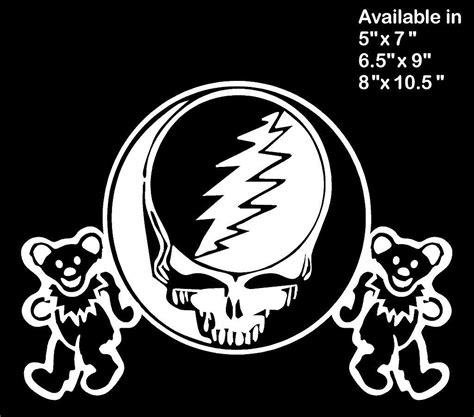 Details About Grateful Dead Decal Steal Your Face Skull Dancing Bears