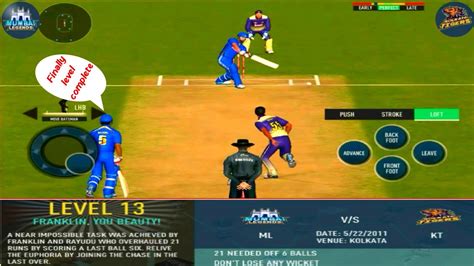 Level 13 Real Cricket 20 Challenge Mode Real Cricket 20 Challenge