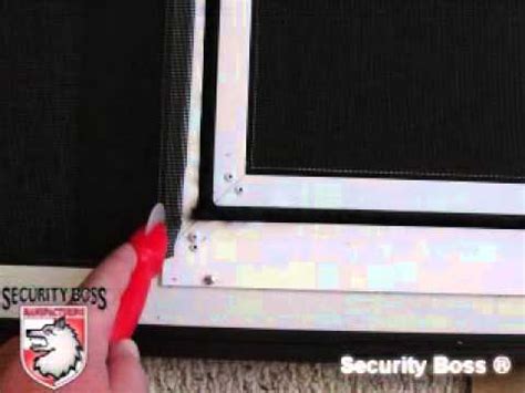 How to install the glass insert yourself. Screen Pet Door Installation | Step 4: Spline & Finish ...