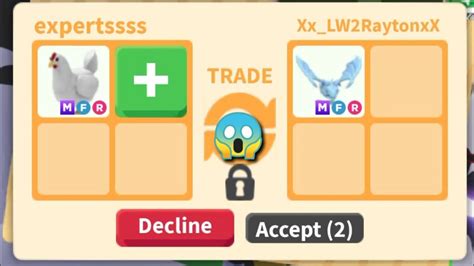 What People Trade For A Mega Neon Chicken Giveaway Roblox Adopt Me