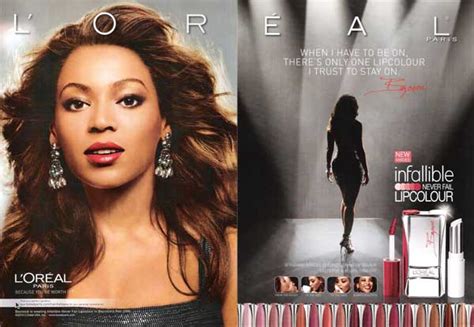 Beyonce Knowles Singer Loreal Paris Celebrity Endorsements
