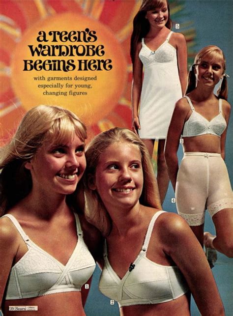 1970s Lingerie Fashion Panties Bras Teddies Slips