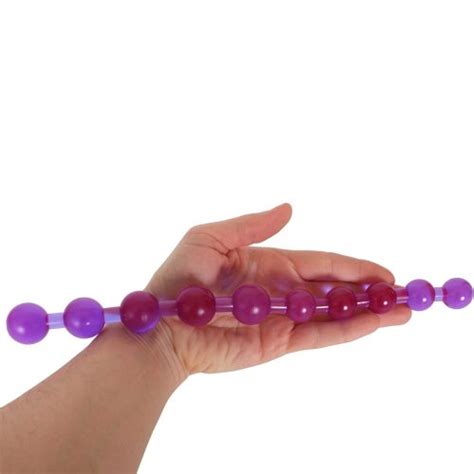 Spectragel Anal Beads Purple Sex Toys And Adult Novelties Adult Dvd