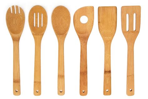 kitchen utensils cooking spoon spatula bamboo tools utensil premium amazon fork