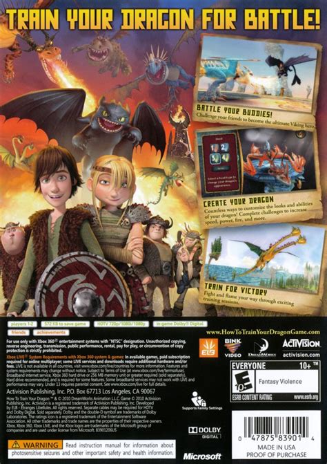 How To Train Your Dragon 2010 Box Cover Art Mobygames