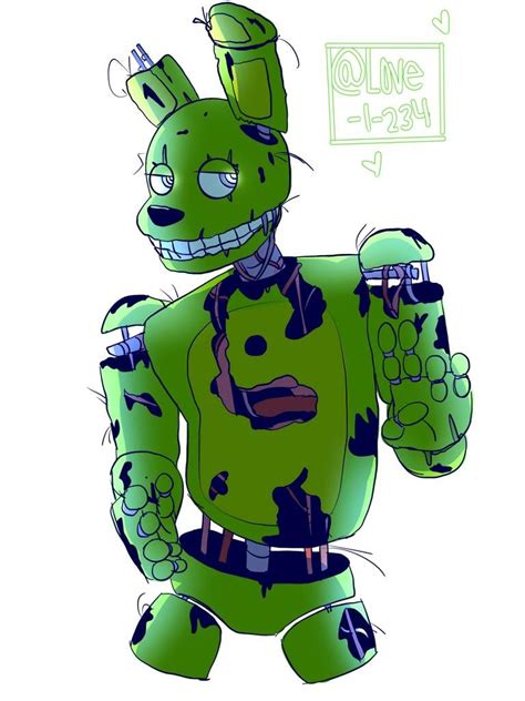 ﾉ ヮ ﾉ･ﾟ Springtrap Drawing Five Nights At Freddys Amino