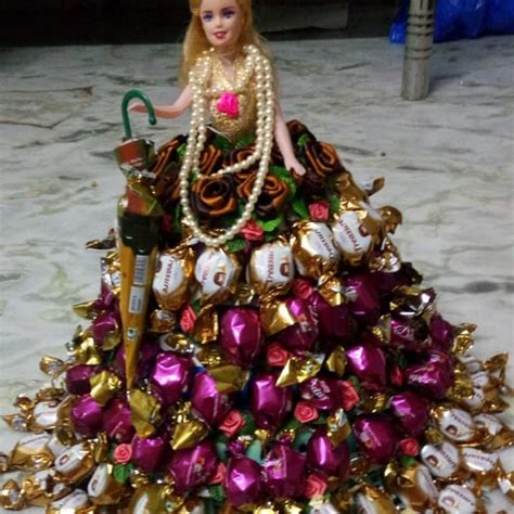 Barbie Doll Decoration With Chocolates Decoration For Home