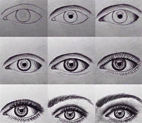 Pasos De Como Dibujar Un Ojo Augen Zeichnen Augenzeichnungen