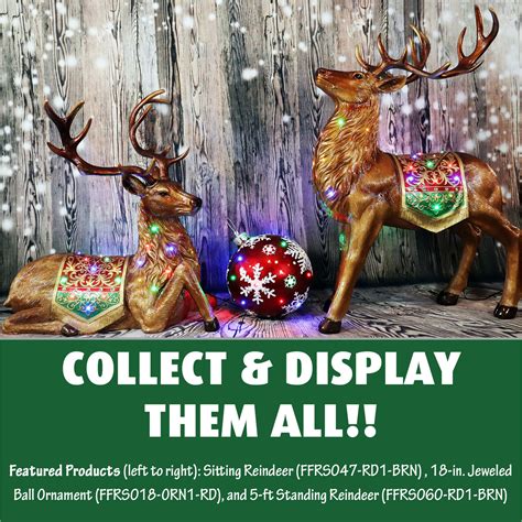 Fraser Hill Farm Indooroutdoor Oversized Christmas Decor With Long