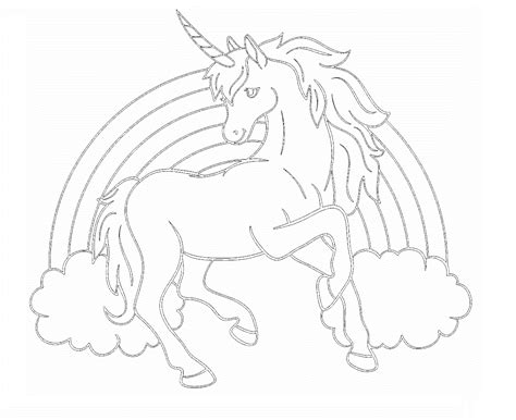 Dibujos De Unicornio Con Arcoiris Para Colorear Para Colorear Pintar E Imprimir Dibujos