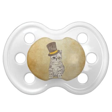 Meow Cat Kitten Whisker Pacifier Zazzle Com Cats And Kittens