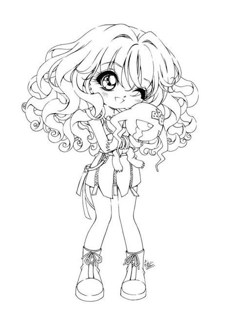 Cute Little Anime Girls Coloring Pages Barbie Coloring Pages Chibi