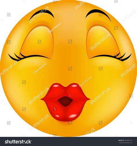 sexy red lip round smiling face stock illustration 223681534 shutterstock