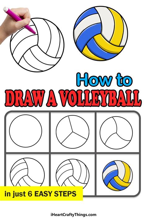 How To Draw A Volleyball A Step By Step Guide In 2021 Drawings