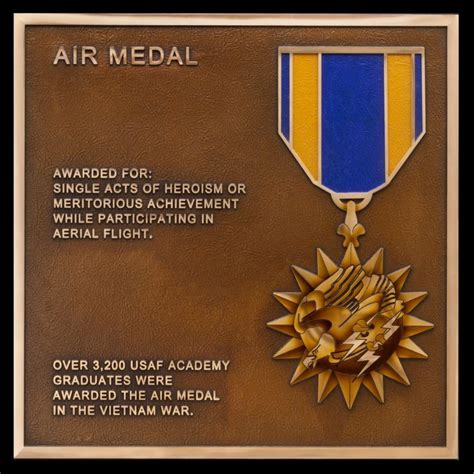 Usaf Combat Valor Medals View Bronze Plaques For Combat Valor James