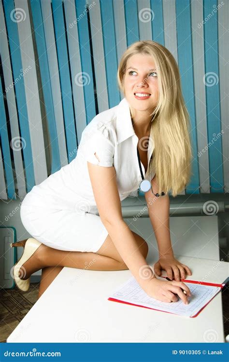 Beautiful Doctor In The Office Royalty Free Stock Photo Image