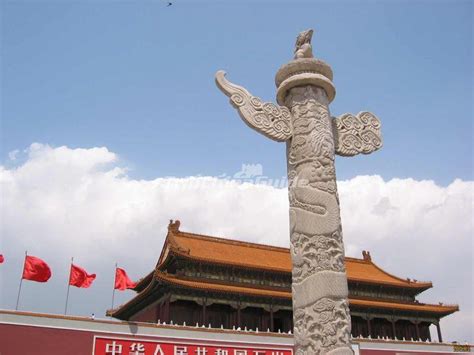 The Ornamental Column At Beijing Tiananmen Square Tiananmen Square