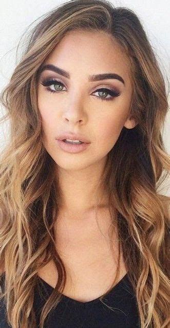 Natural makeup for brown eyes can make y ou look stunning all day long. wedding hair #weddinghair | Brunette makeup, Gorgeous ...