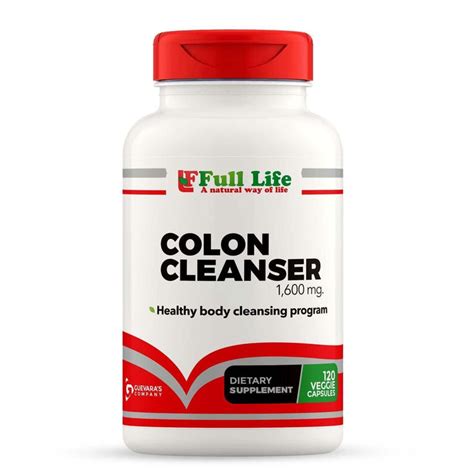 Colon Cleanse Pill 120 Veggie Capsules Full Life Direct