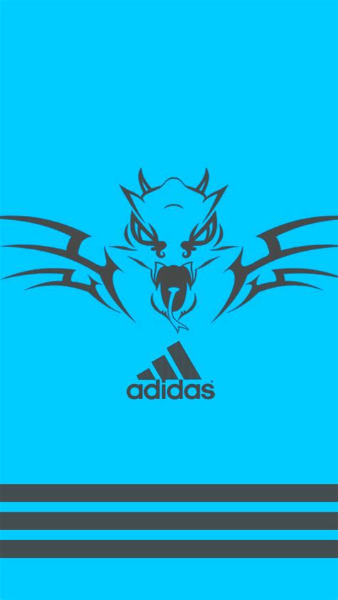 Adidas Blue Background Wallpaper For 1080x1920