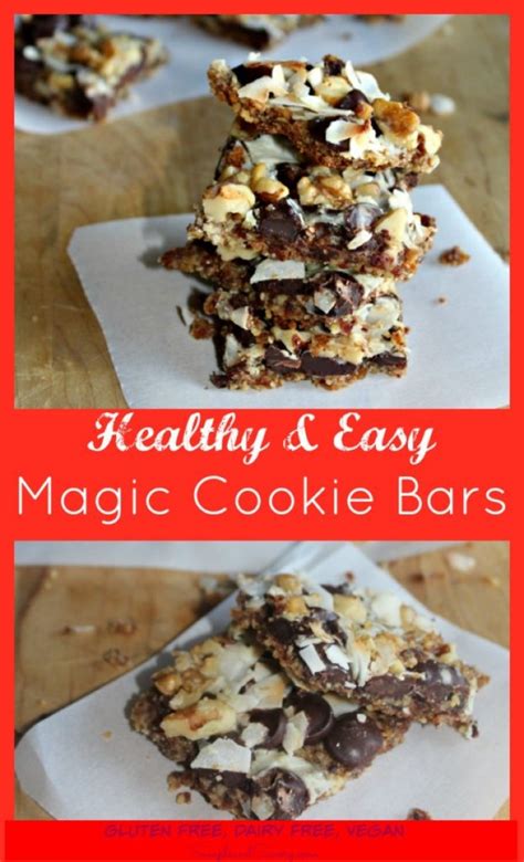 Healthier walnut magic bars healthier walnut magic bars are a wonderful way to get your day's serving of healthy fats while also satisfying your sweet tooth and making your belly happy! Healthy Magic Cookie Bars #SundaySupper - Simple And Savory
