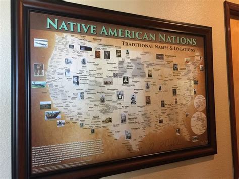 American Indian Reservations Map W Reservation Names Plus