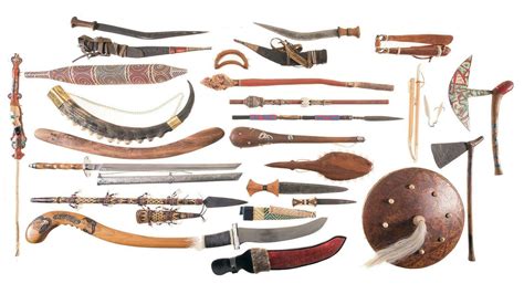 Collection Of Primitive Weapons And Items Rock Island Auction