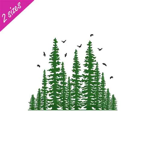 Pine Tree Rg Embroidery Designs
