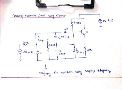 Solved Design A Frequency Modulator Circuit Using Ltspice But A Ready