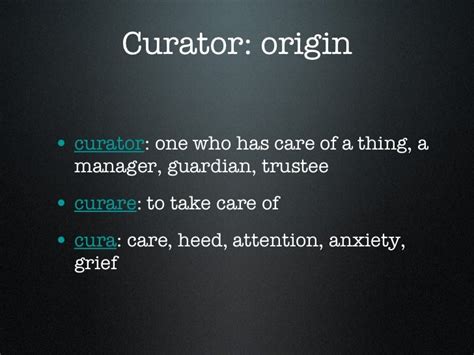 The Art Of Curation Part 1 Being A Curator