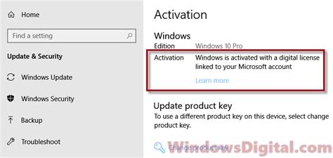 Windows Is Activated With A Digital License Linked To Your Microsoft