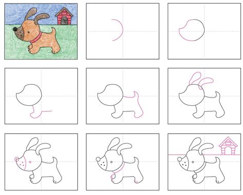 500x337 how to draw cute kawaii chibi puppy dogs with. Draw a Cute Puppy · Art Projects for Kids