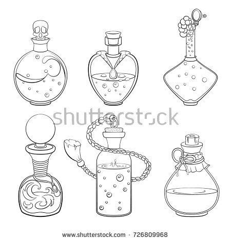 Pin By Michelle Ferrer On IDEAS Bottle Drawing Doodle Art Potions