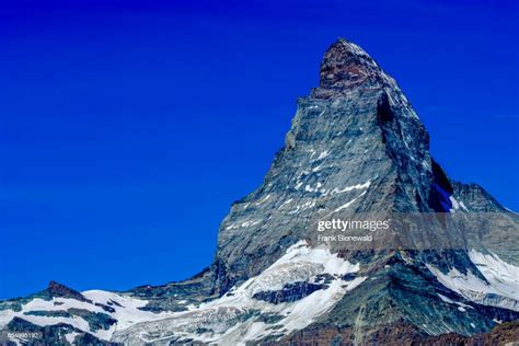 The East And North Face Of The Matterhorn Monte Cervino With Clear