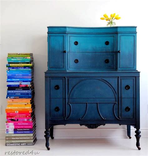 Restored4u Blue Painted Furniture Painted Dresser Chalk Paint